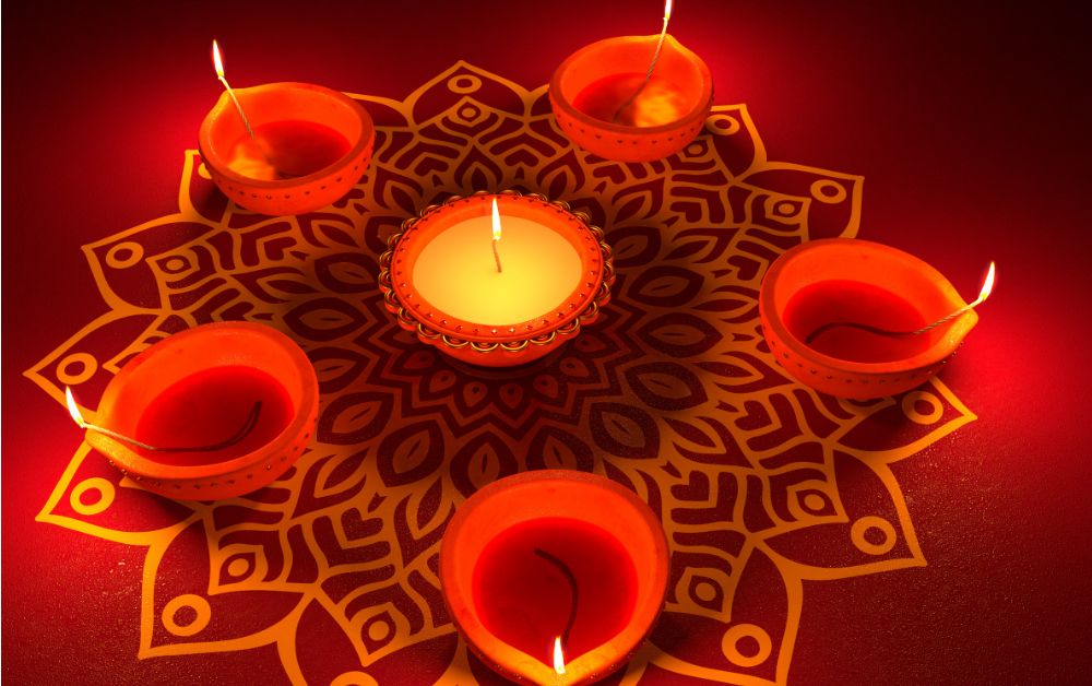 Diwali Decoration With Diya