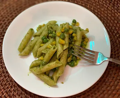 Vegan Pesto garden pasta Recipe