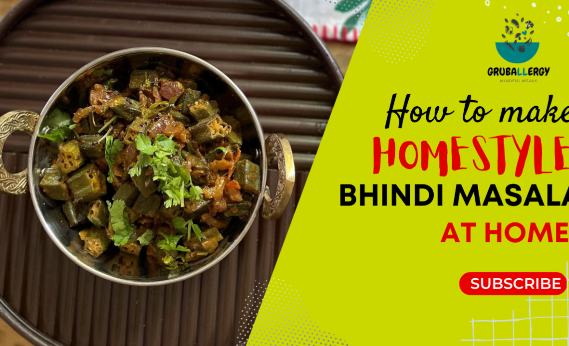 vegan home style bhindi recipe