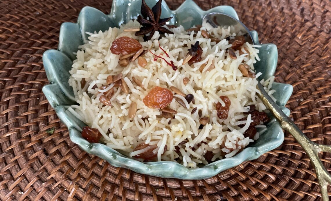 Vegan Raisin Pulao Recipe