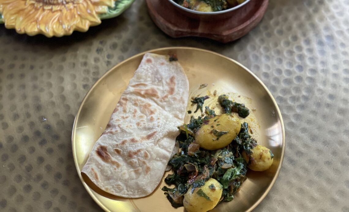 Vegan Free Aloo Palak Recipe