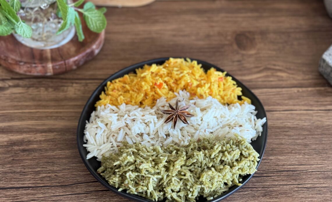 Allergy Free Tri Colour Rice Recipe