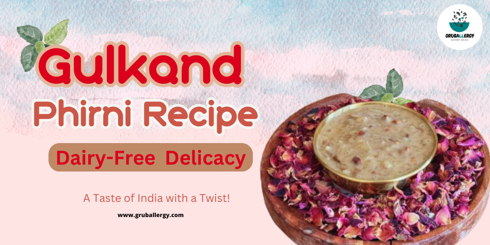 Allergy free Gulkand Phirni Recipe